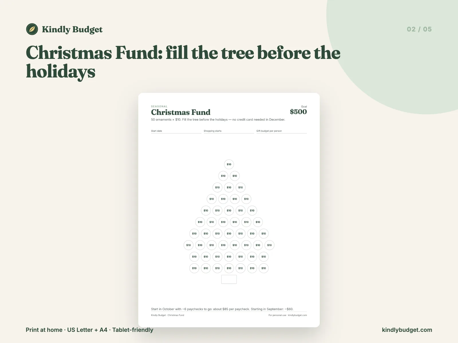 Christmas Fund: fill the tree before the holidays